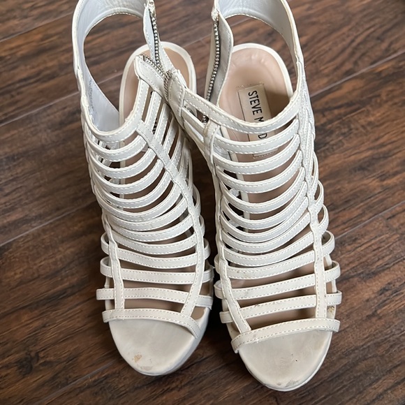 Steve Madden off-white platform,  size 8 - Picture 2 of 8